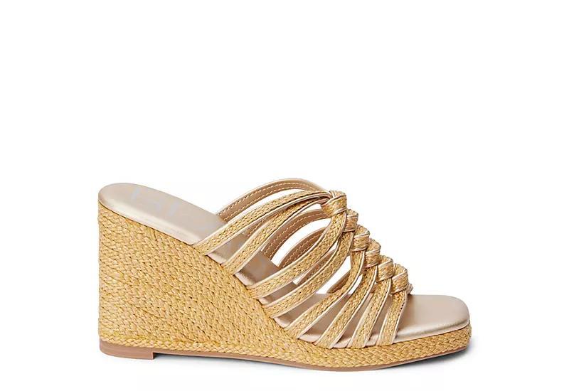 Beach Womens Laney Wedge Raffia Product Image