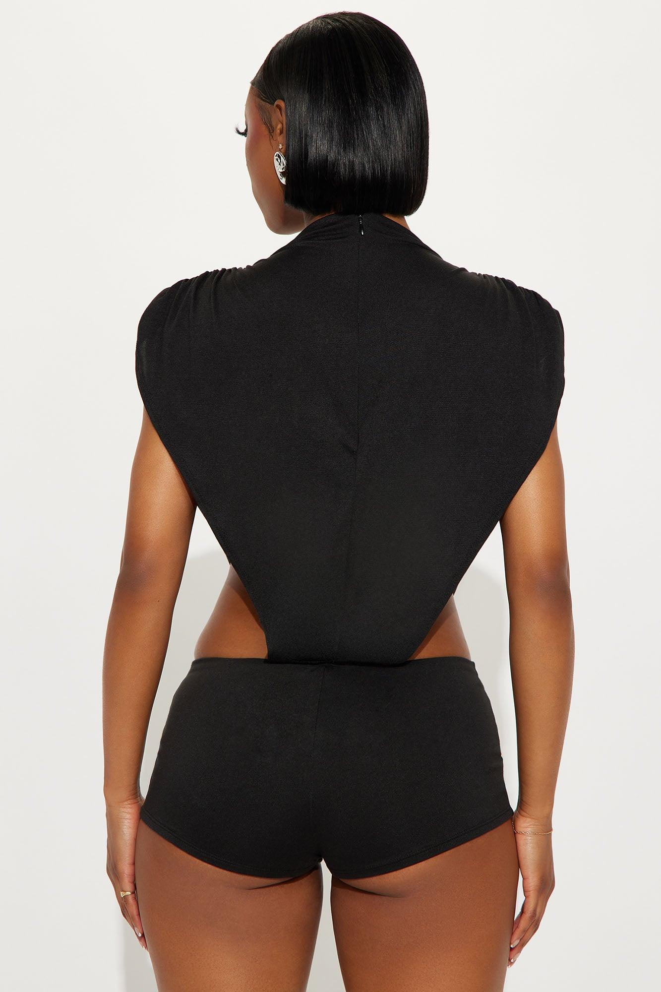 Take A Look Romper - Black Product Image