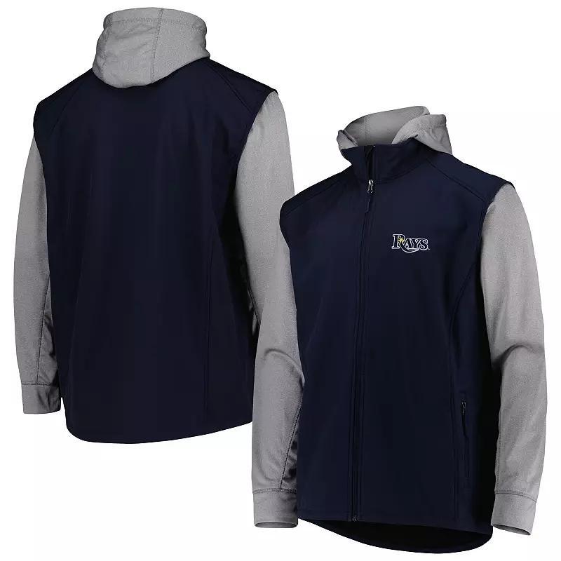 Men's Dunbrooke Navy/Heather Gray Tampa Bay Rays Alpha Full-Zip Jacket,  Product Image