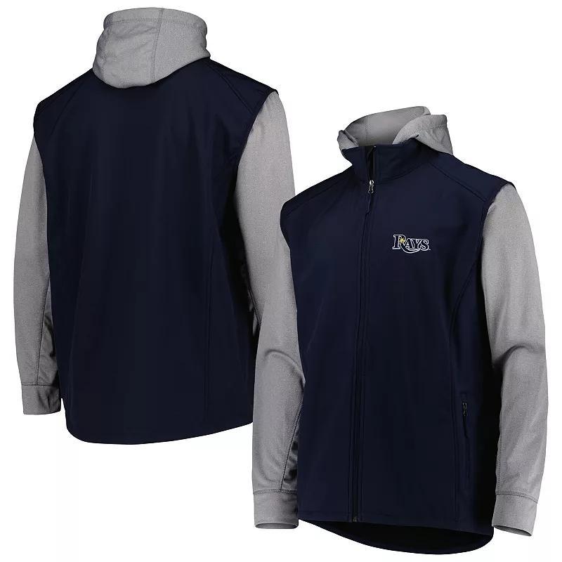 Men's Dunbrooke Navy/Heather Gray Tampa Bay Rays Alpha Full-Zip Jacket,  Product Image