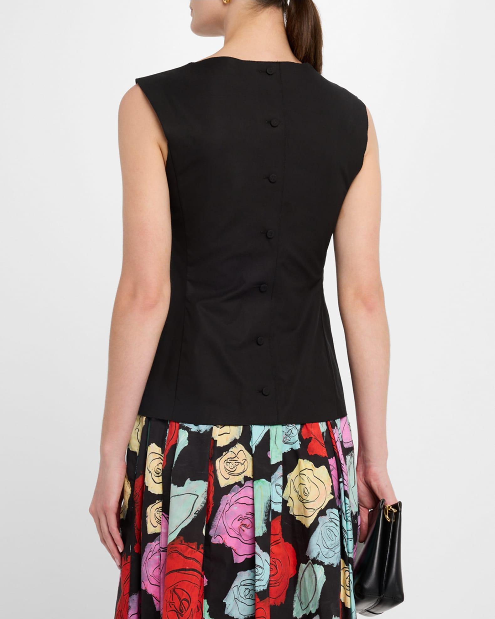 High-Neck Sleeveless Bustier Top Product Image