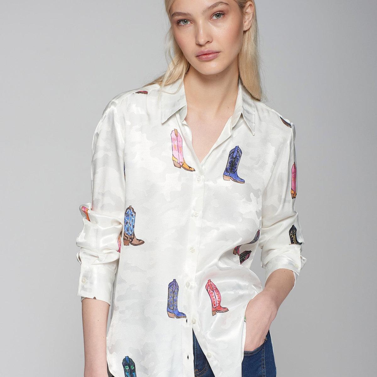 Cowgirl Boot Blouse Product Image