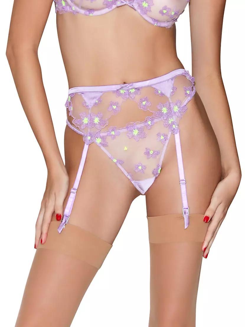 Petal Embroidery Garter Product Image