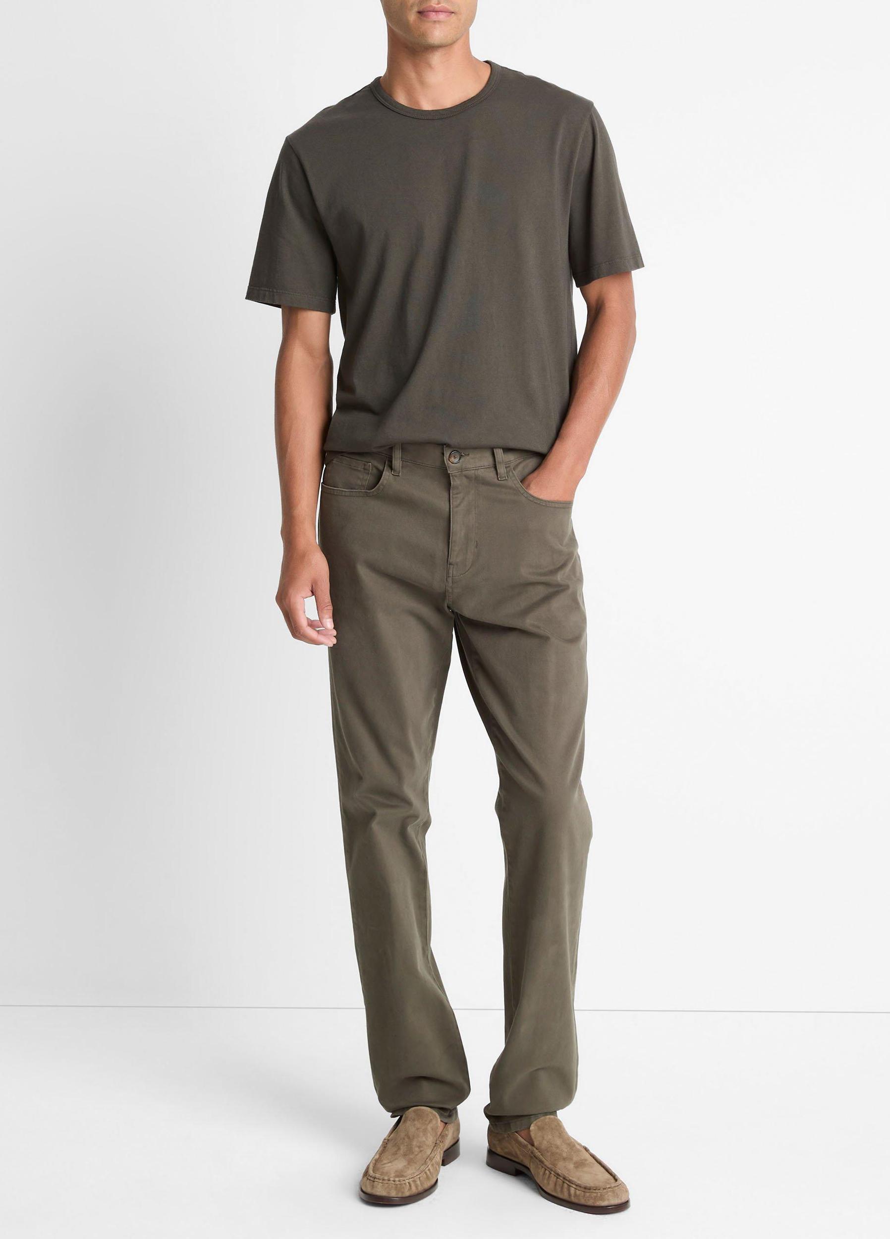 Dylan Slim 5-Pocket Peached Stretch-Cotton Pant Product Image