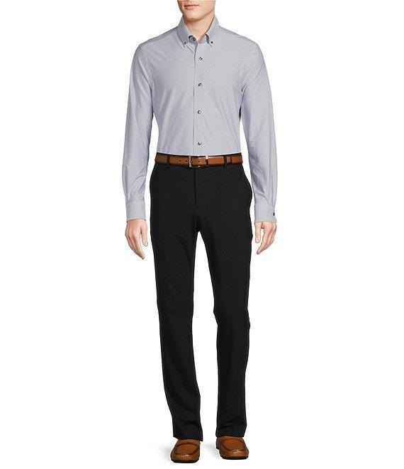 Daniel Cremieux Signature Label Stripe Luxe Stretch Long Sleeve Woven Shirt Product Image