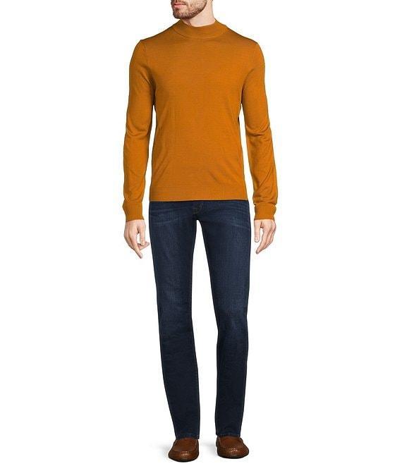Murano Solid Performance Textured Long Sleeve Mock Neck Sweater Product Image