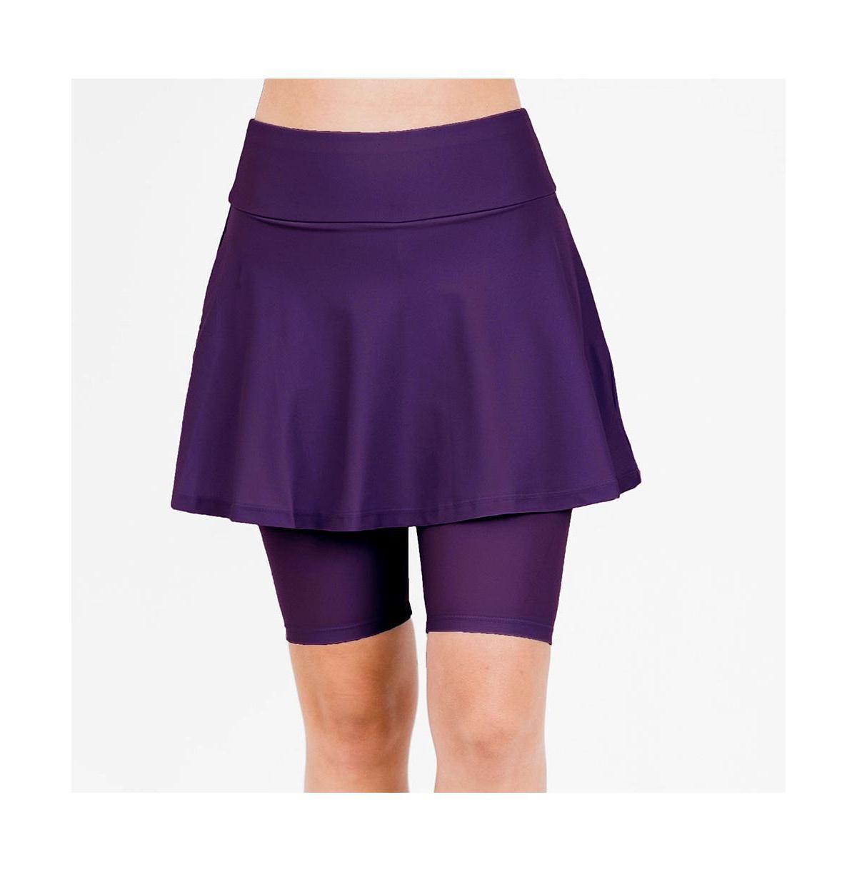 Calypsa Womens Midi Swim Skort Product Image