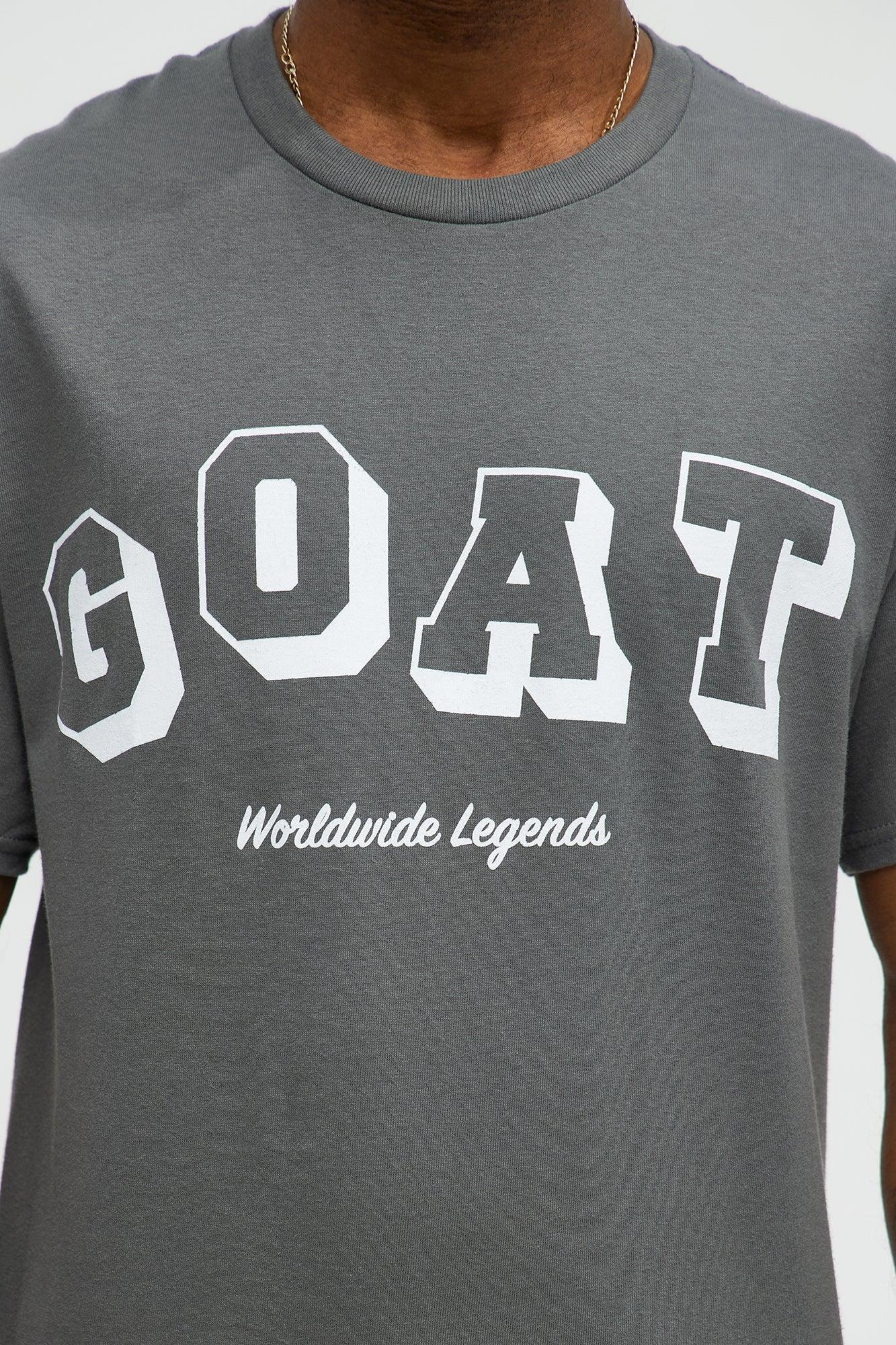 GOAT Worldwide Short Sleeve Tee - Charcoal Product Image