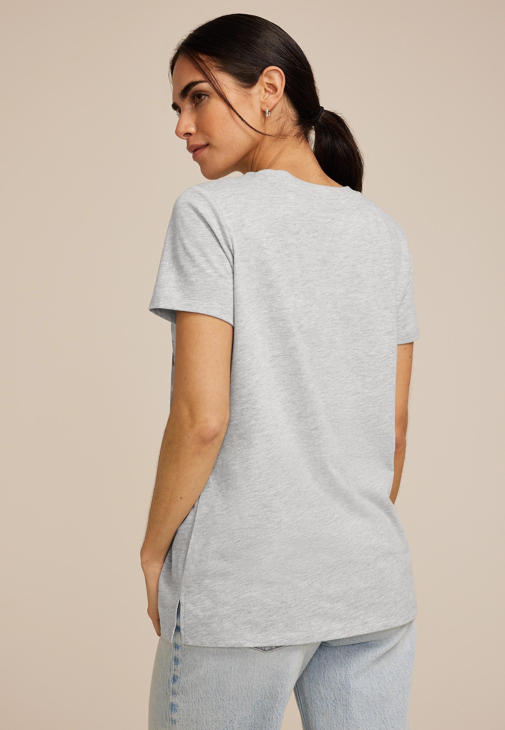 Mountain Floral Embroidered Classic Fit Graphic Tee Product Image