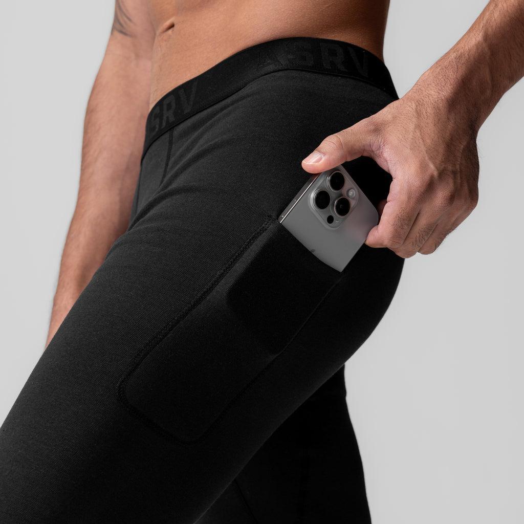 0655. Tech-Terry™ Oversized Sweats - Black "Emblem" Product Image