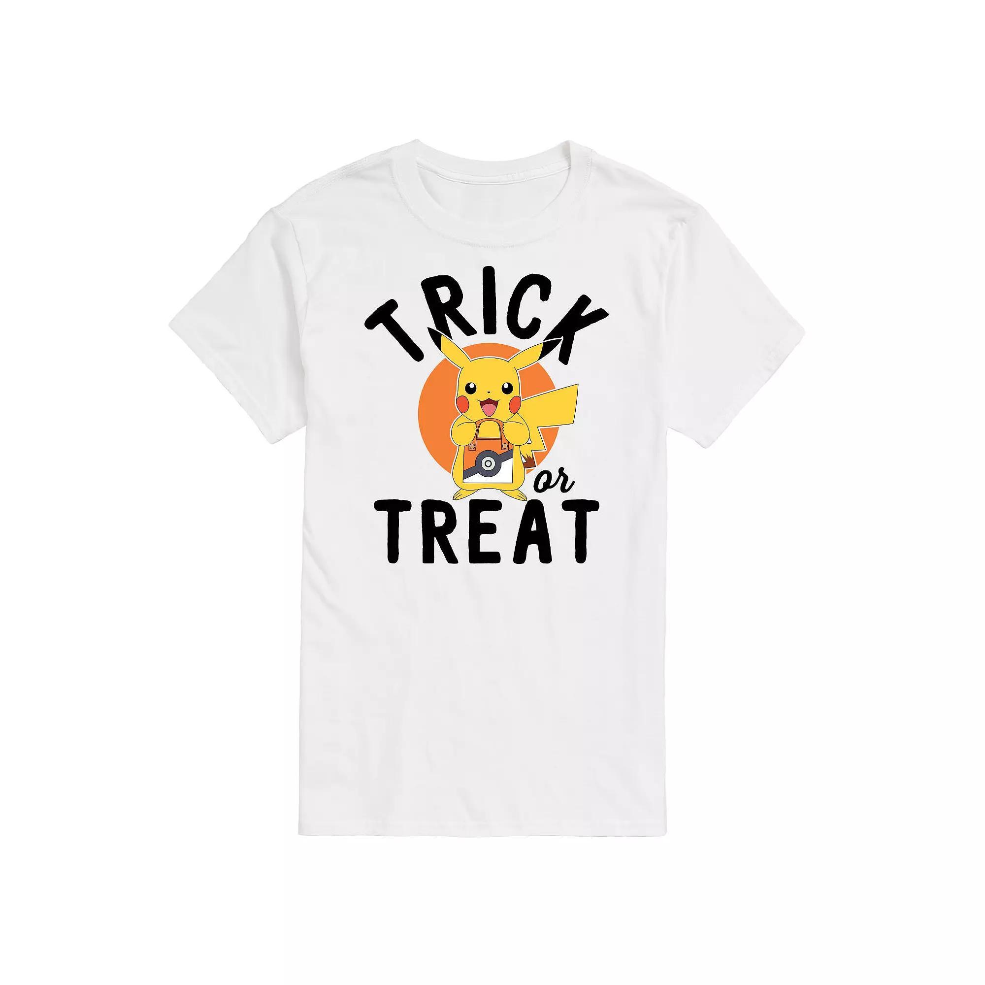 Big & Tall Pokemon Trick Or Treat Graphic Tee, Men's, Size: 3XB, White Product Image