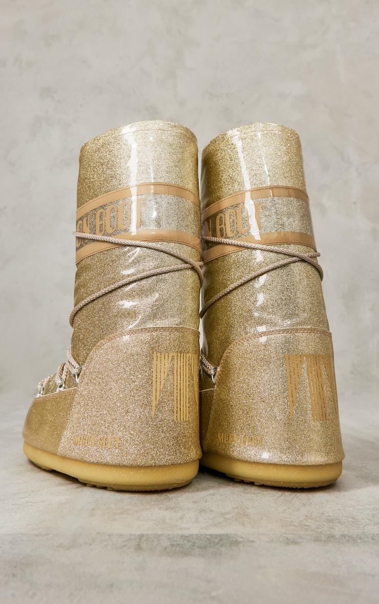 MOON BOOT Gold Icon Glitter  Product Image