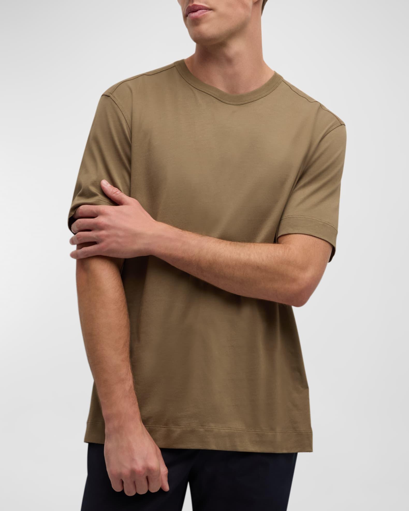 Men's Pure Cotton Crewneck T-Shirt Product Image