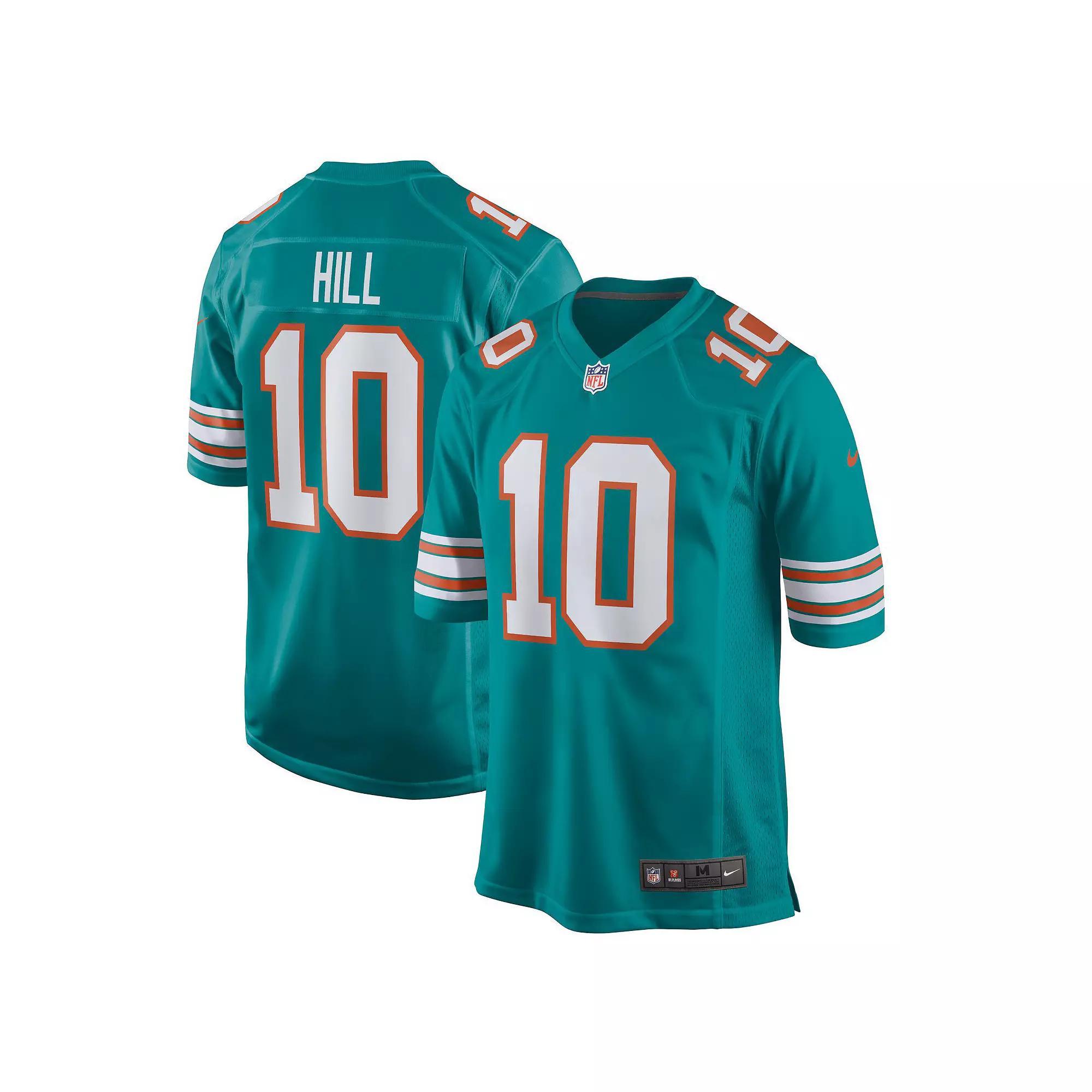 Men's Nike Tyreek Hill Aqua Miami Dolphins Alternate Game Jersey, Size: 3XL, Turquoise A Product Image