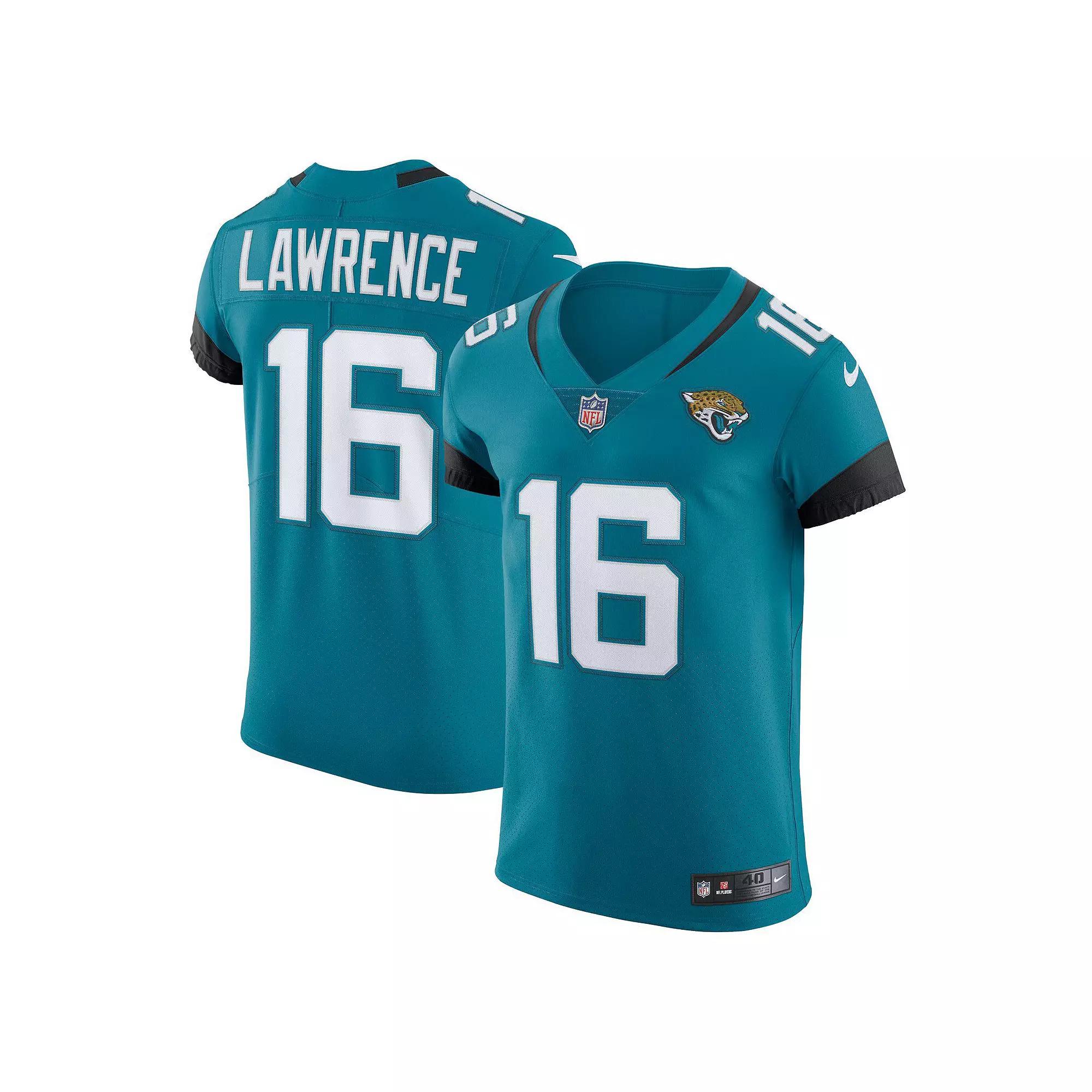 Men's Nike Trevor Lawrence Teal Jacksonville Jaguars Vapor Elite Jersey, Size: 52, Blue Product Image