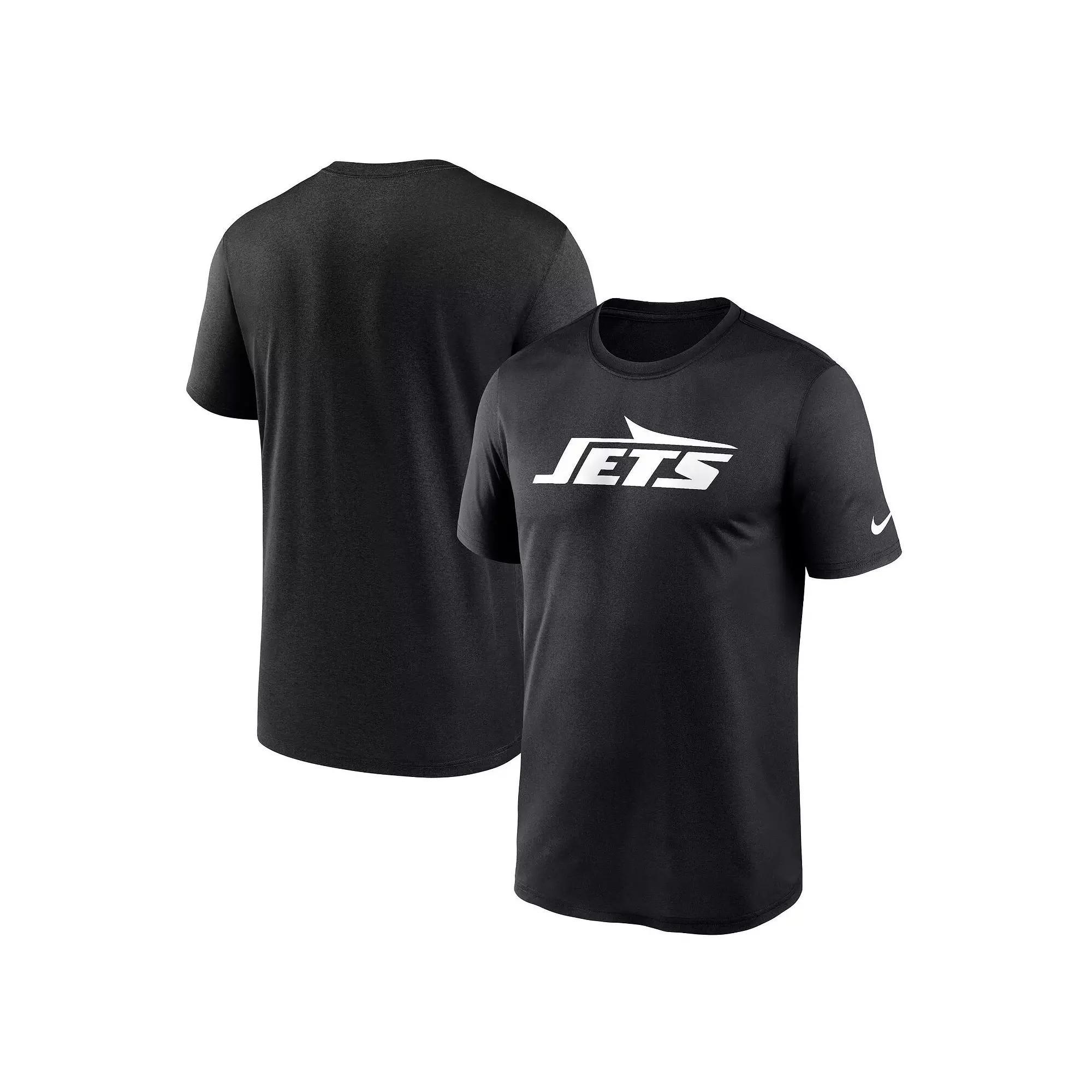 Men's Nike Black New York Jets Primetime Legend Wordmark Performance T-Shirt,  Product Image
