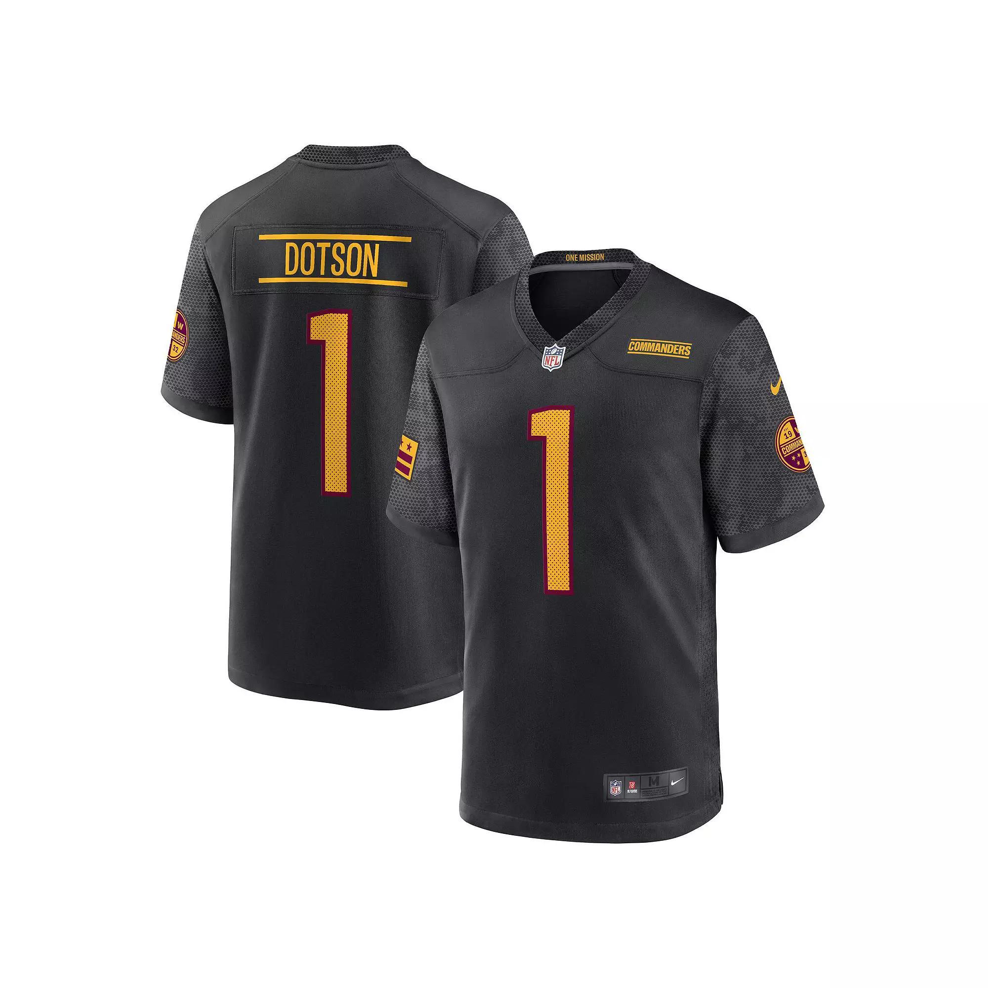 Men's Nike Jahan Dotson Black Washington Commanders Alternate Game Jersey, Size: Small, Wft Black Product Image