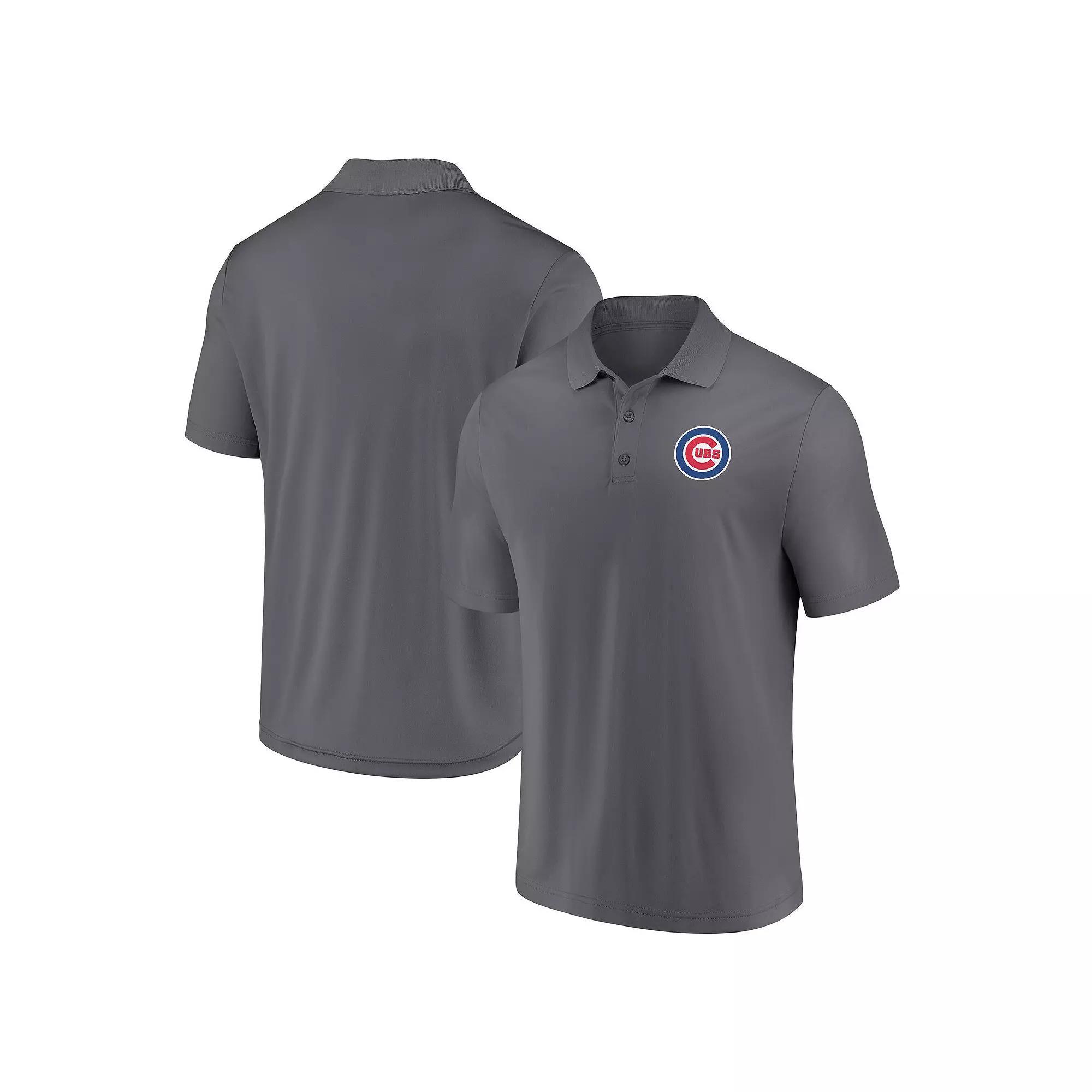 Men's Fanatics Gray Chicago Cubs Component Polo,  Product Image