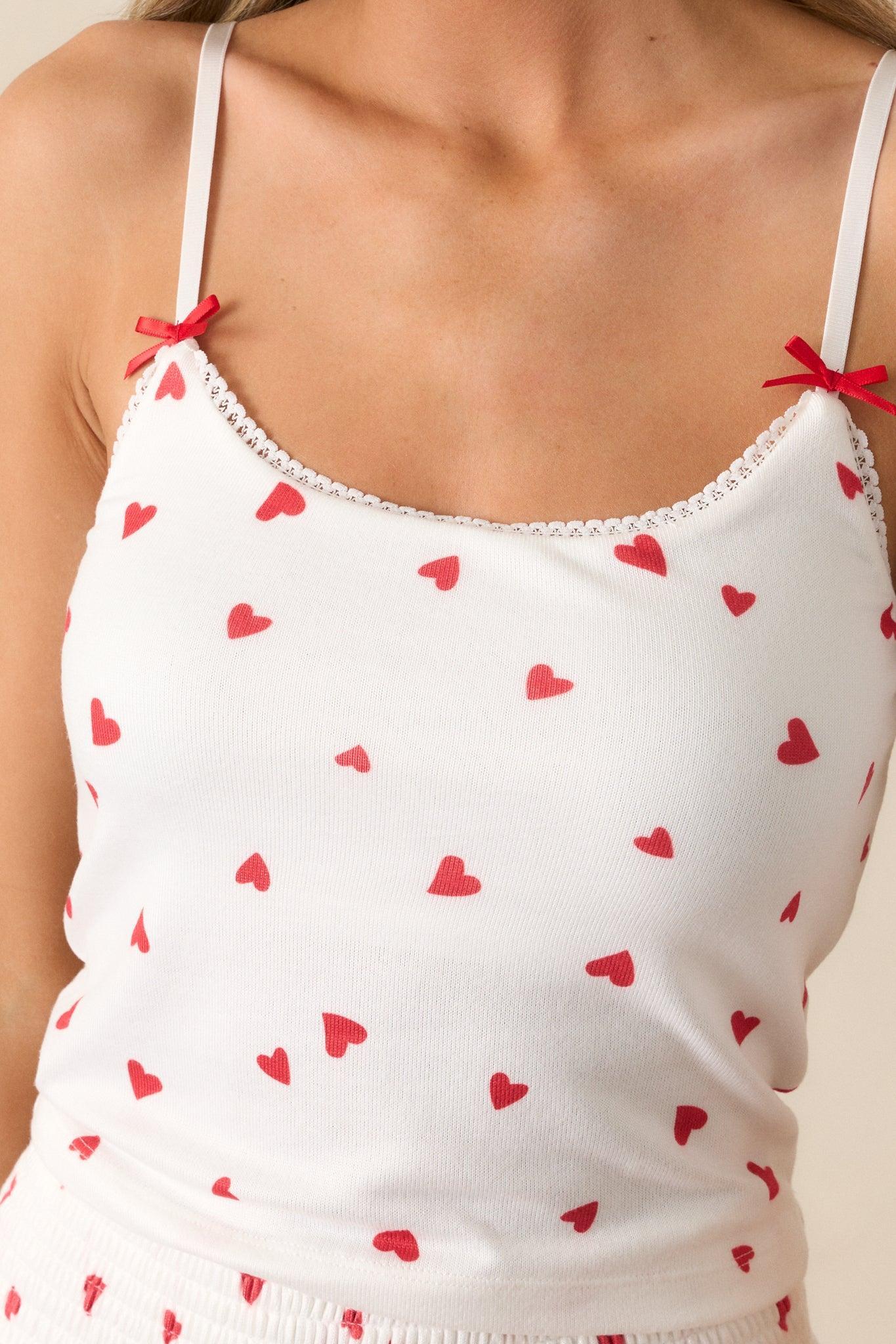 Z Supply Camille Rendezvous Ivory Heart Cami Product Image