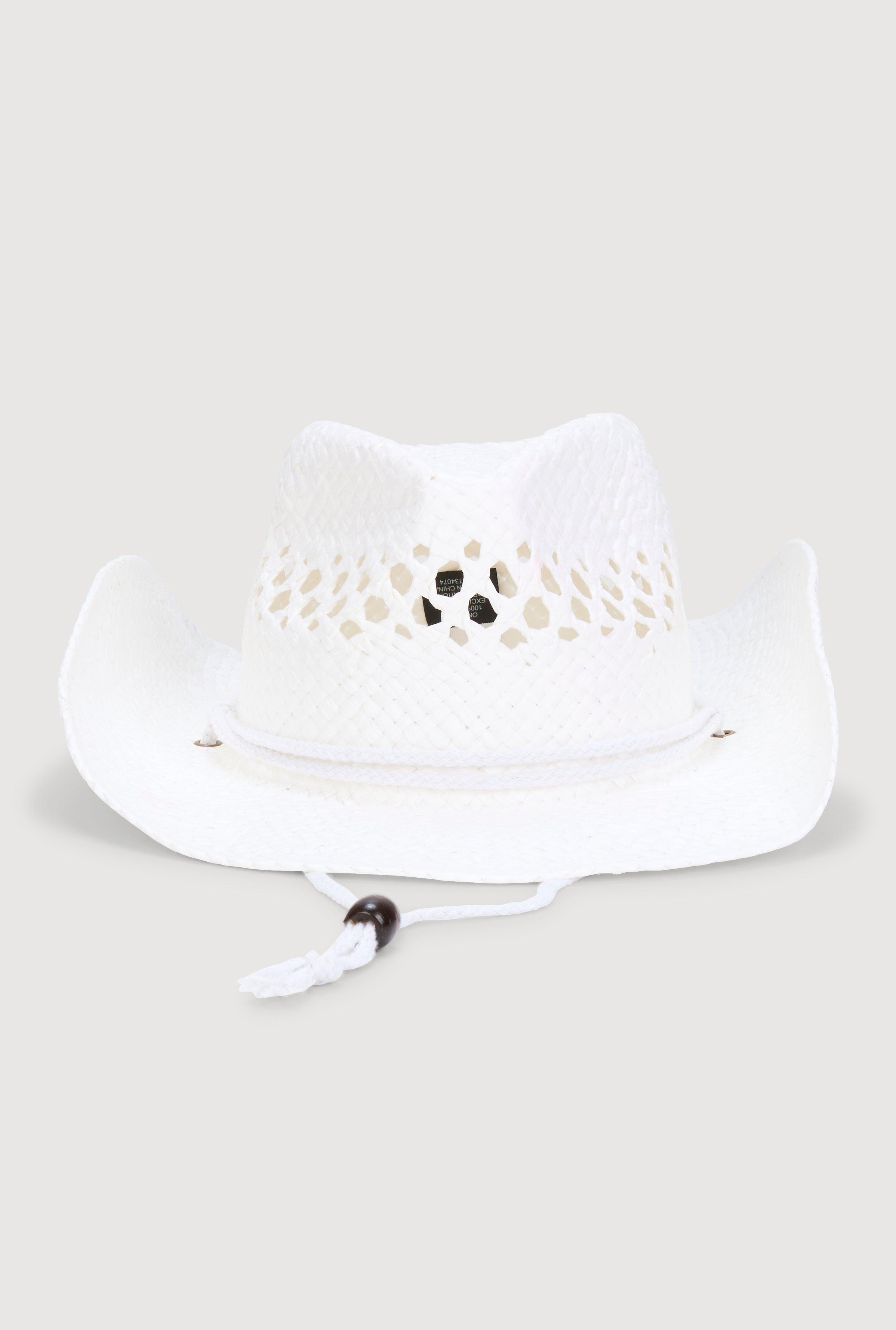 Woven Straw Cowboy Hat Female Product Image