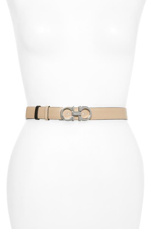 Gancini-Buckle Reversible Leather Belt Product Image