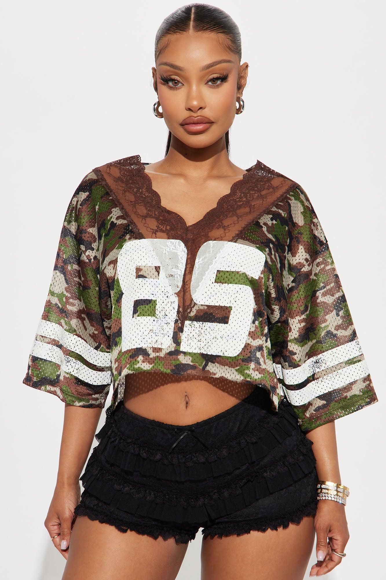 Alix Camo Jersey Tee - Camouflage Product Image