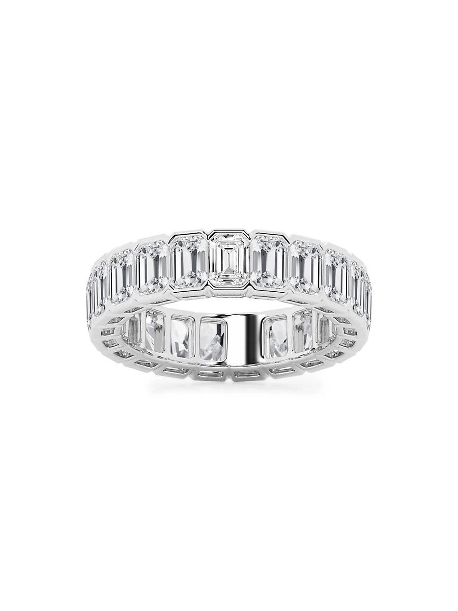 Womens 14K White Gold & Emerald-Cut Lab-Grown Diamond Eternity Band/2.00-5.00 TCW Product Image