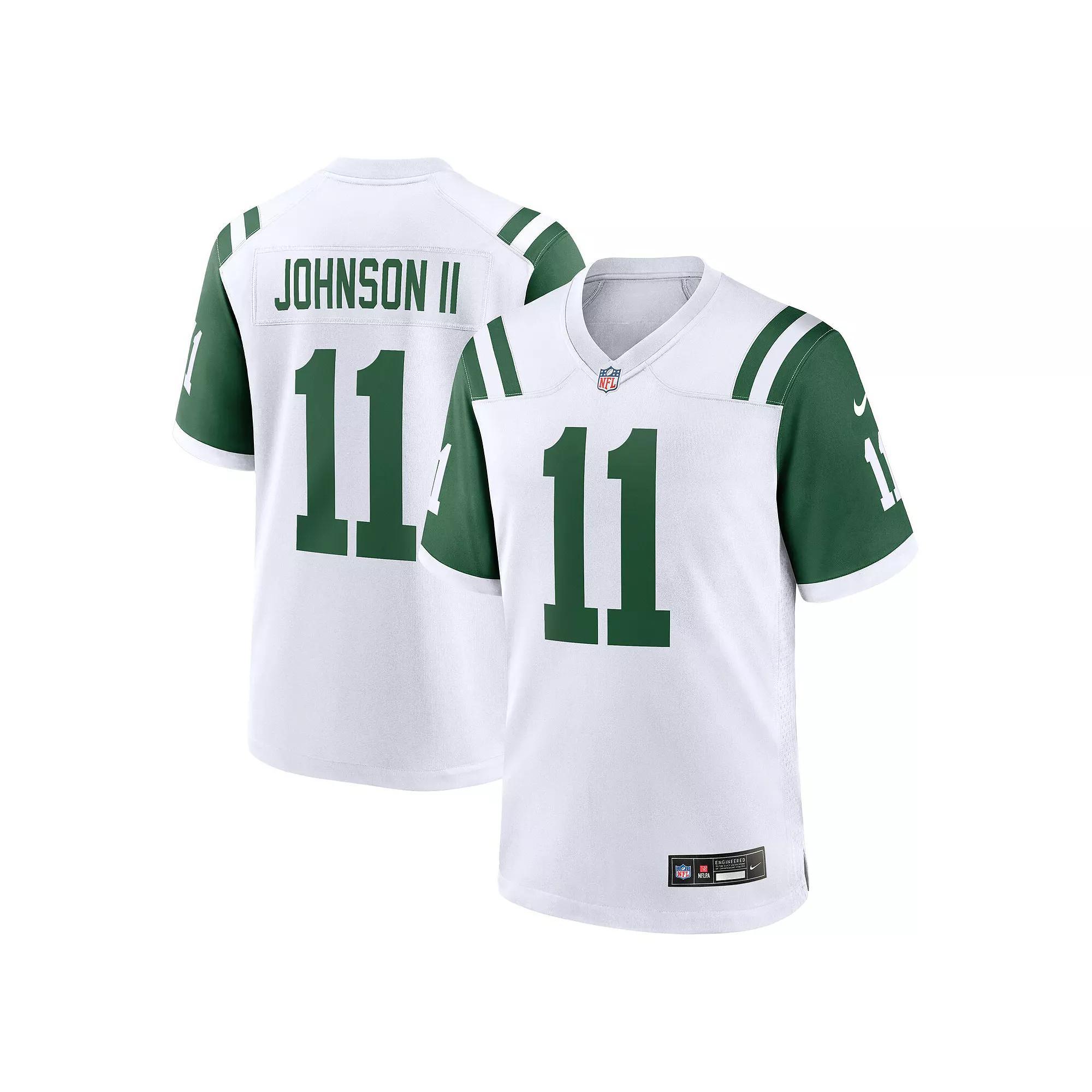 Men's Nike Jermaine Johnson II White New York Jets Classic Alternate Game Jersey,  Product Image