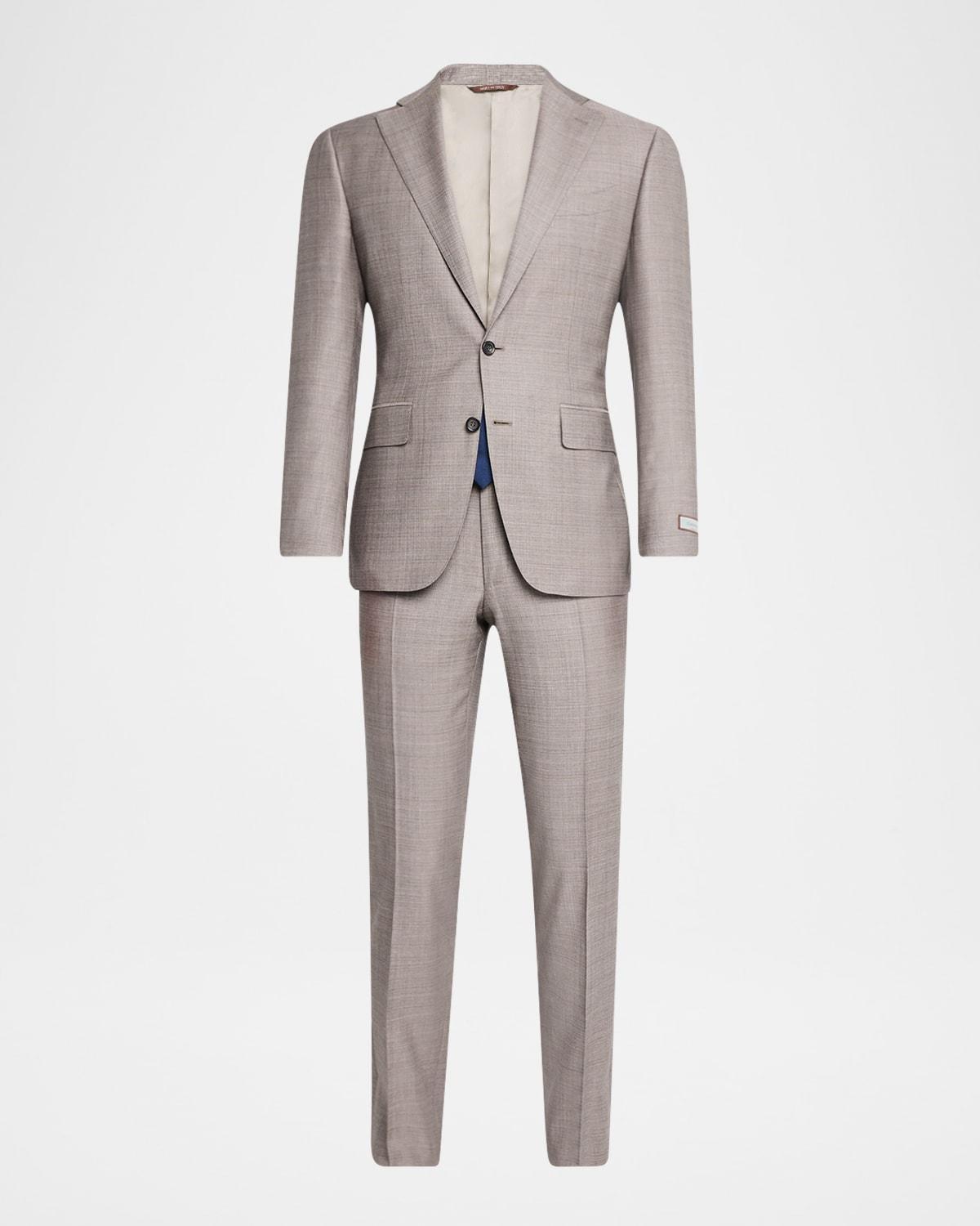 Mens Textured Solid Suit Product Image