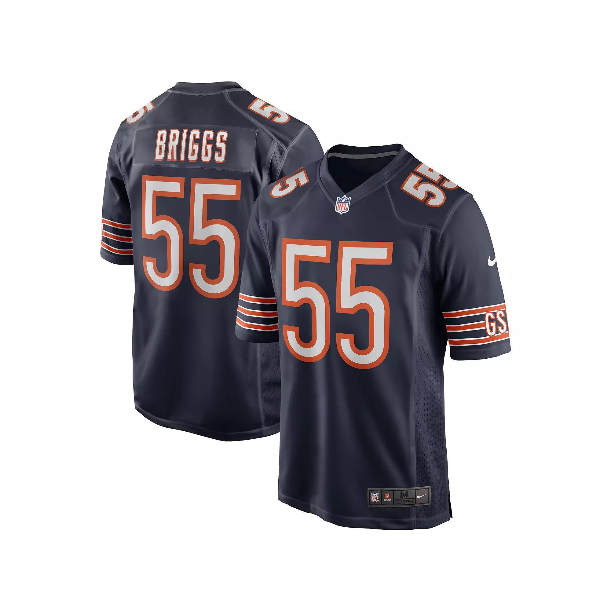 Men's Nike Lance Briggs Navy Chicago Bears Game Retired Player Jersey, Size: Small, Blue Product Image