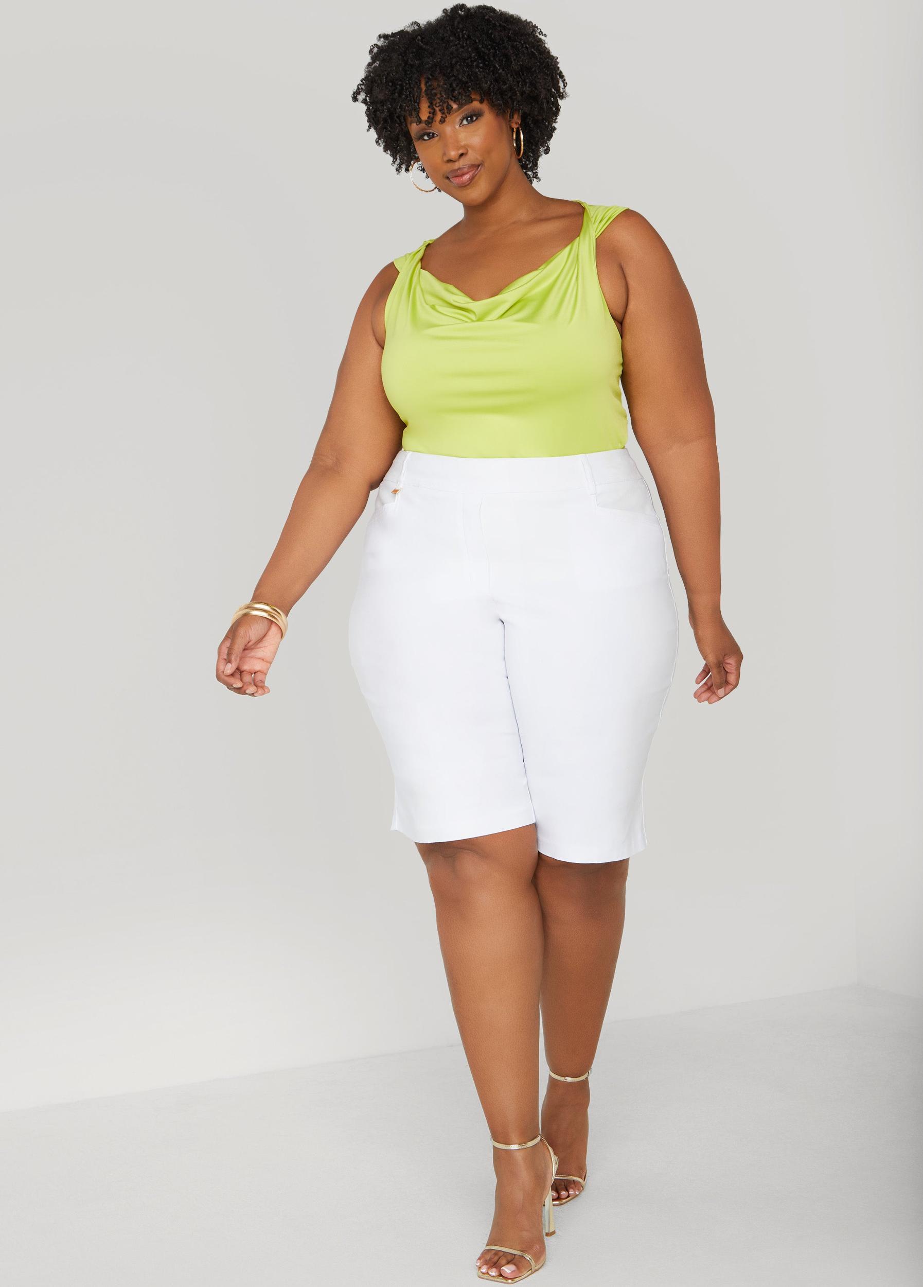 Plus Size Twisted Cowl Neck Top Ashley Stewart Product Image