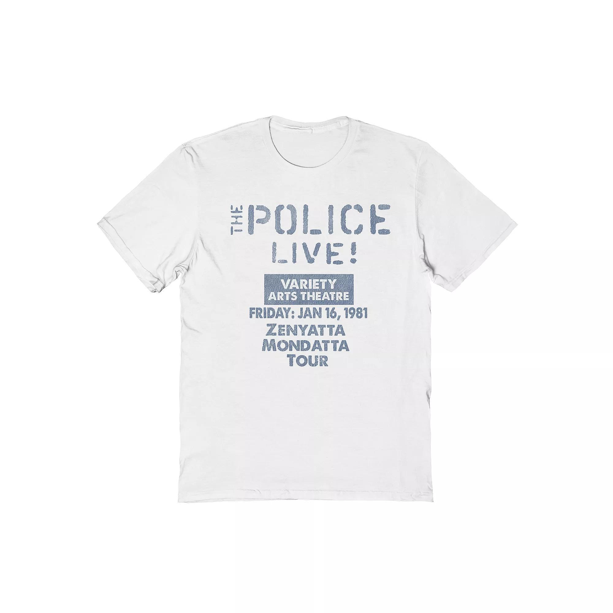 Men's The Police Tee, Size: XXL, White Product Image