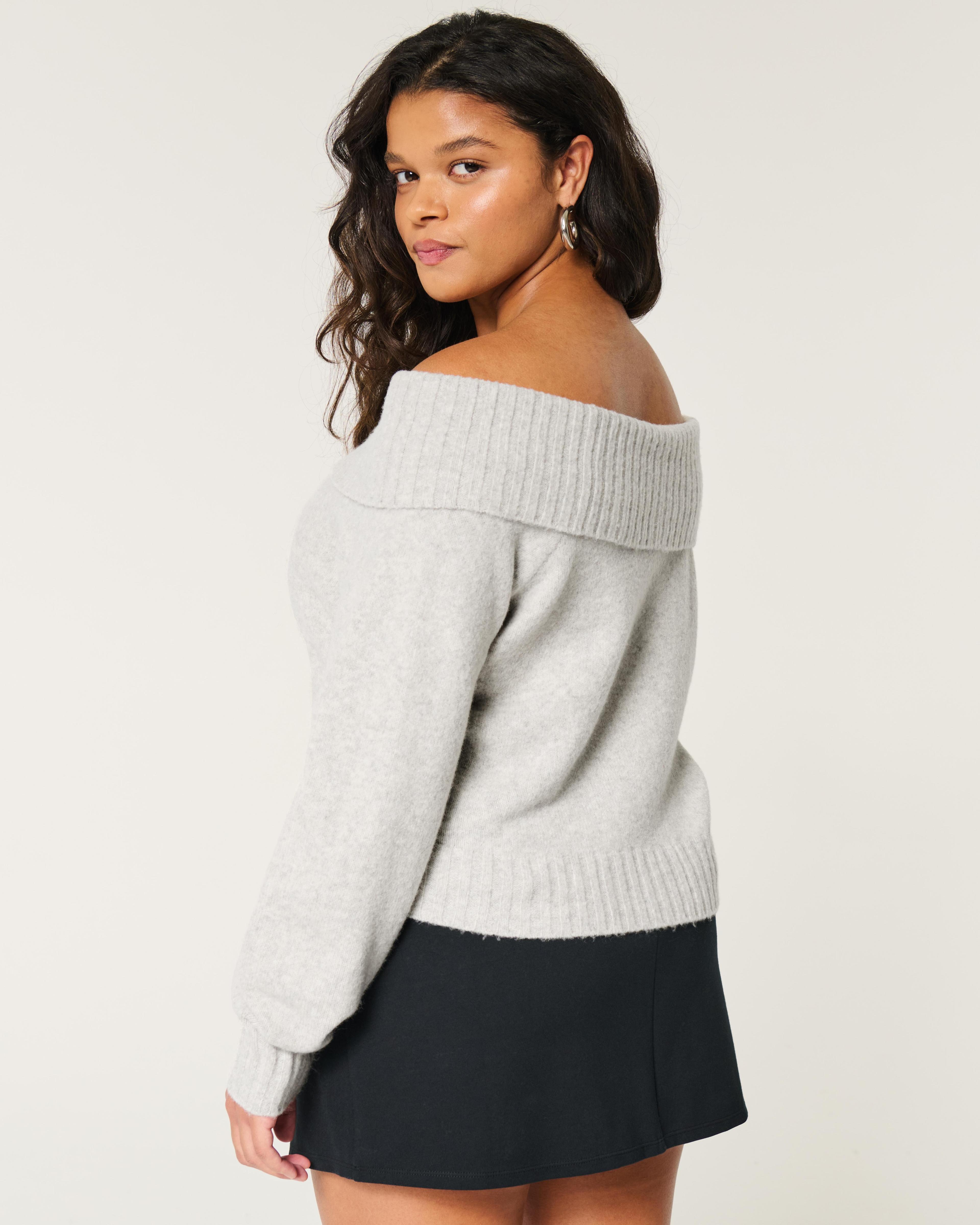 Hollister Comfy Cloud Off-the-Shoulder Sweater Product Image