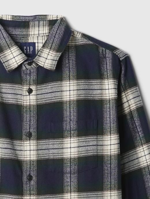 Organic Cotton Flannel Shirt Product Image