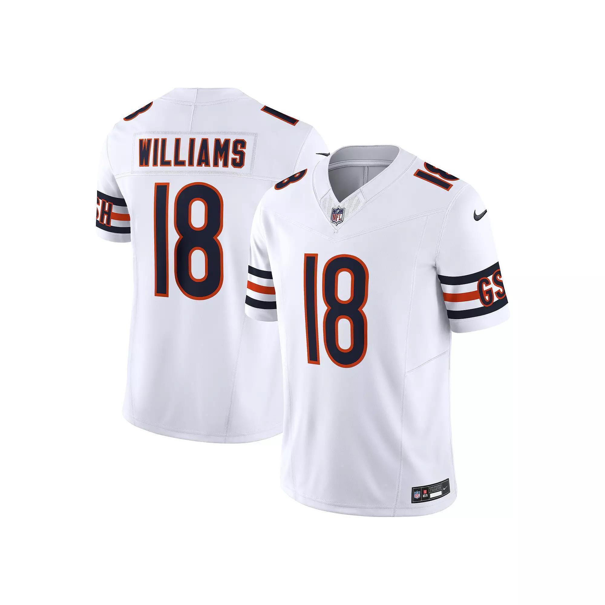 Men's Nike Caleb Williams White Chicago Bears Vapor F.U.S.E. Limited Jersey,  Product Image