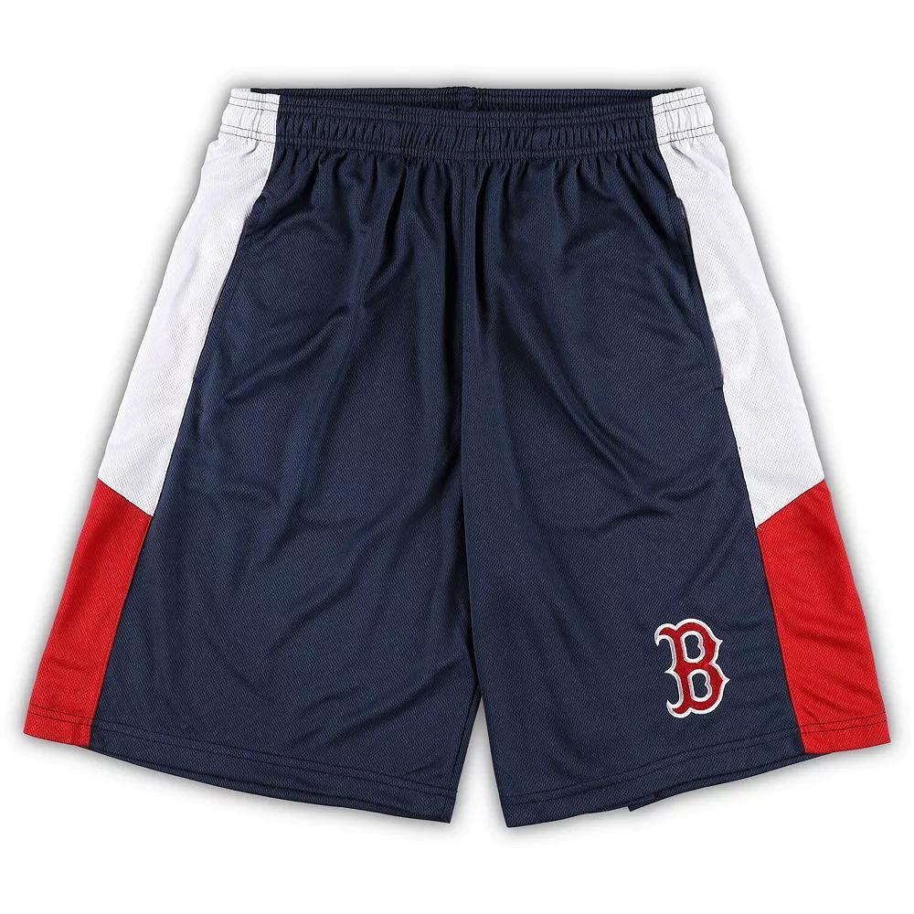 Men's Navy Boston Red Sox Big & Tall Team Shorts,  Product Image
