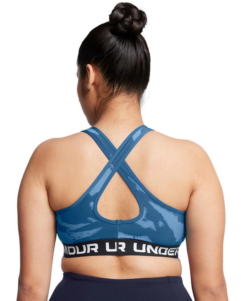 Women's Armour® Mid Crossback Printed Sports Bra Product Image