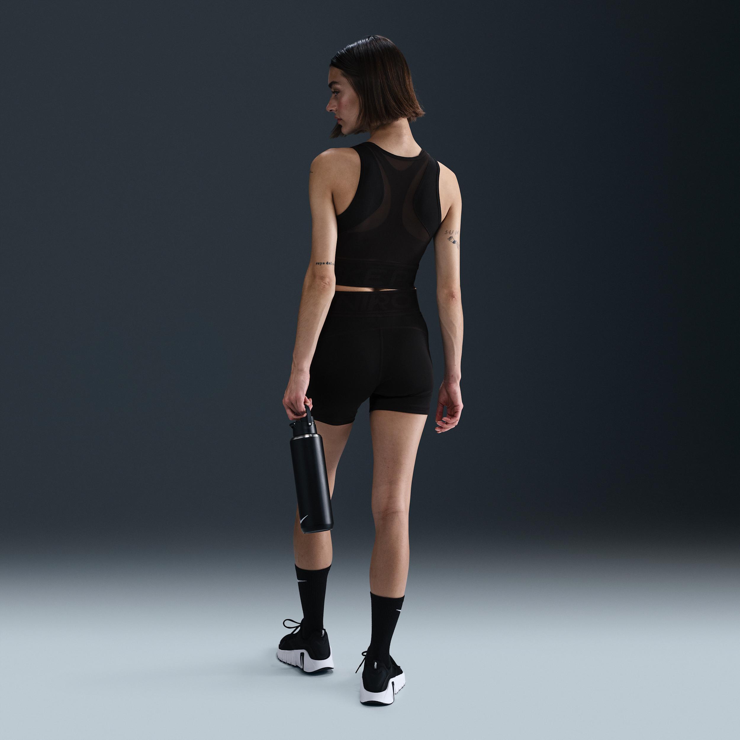 Womens Nike Pro Dri-FIT Cropped Tank Top | HJ1192-619 Product Image