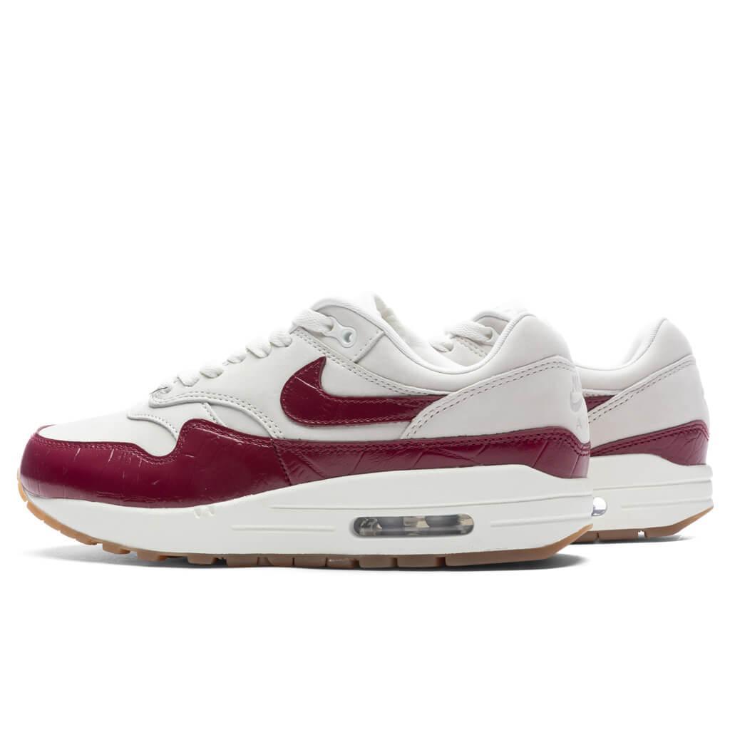 Women's Air Max 1 LX - Sail/Team Red/Gum Light Brown Female Product Image