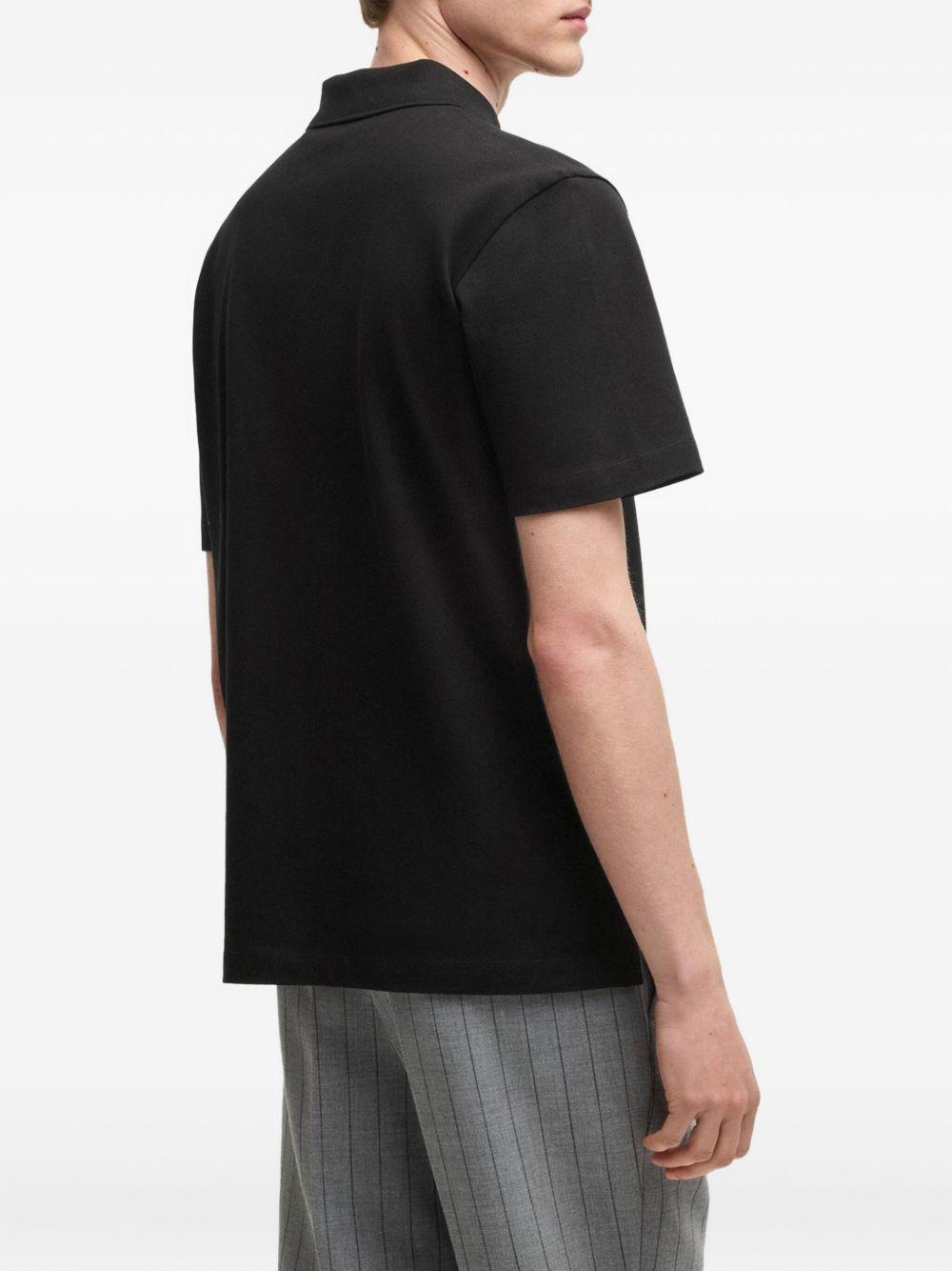 embroidered cotton polo shirt Product Image