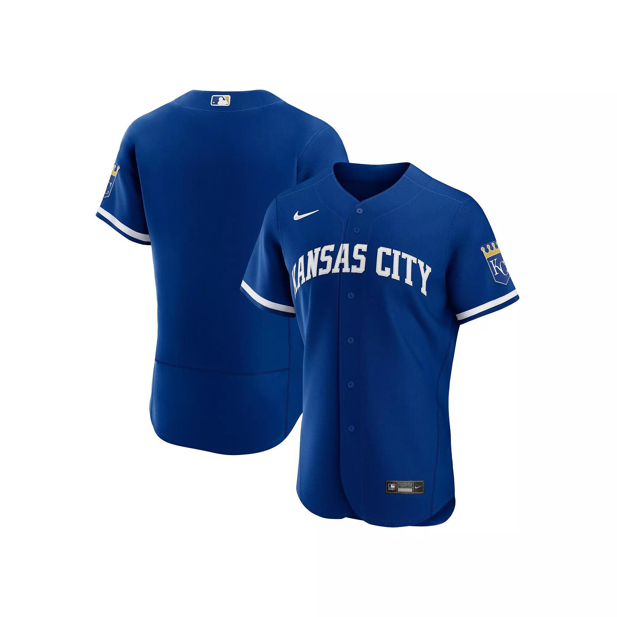 Men's Nike Royal Kansas City Royals 2022 Alternate Authentic Jersey, Size: 52, Blue Product Image