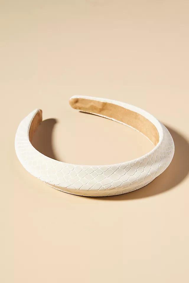 Textured Faux Leather Headband Product Image