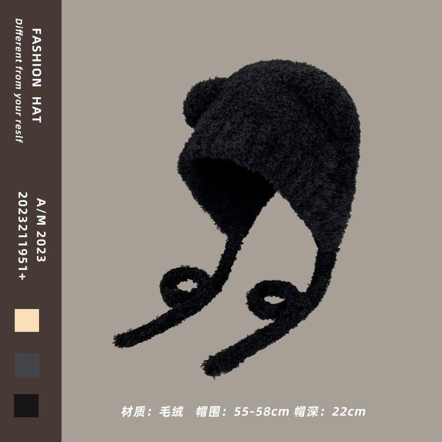 Bear Ear Knit Bonnet Product Image