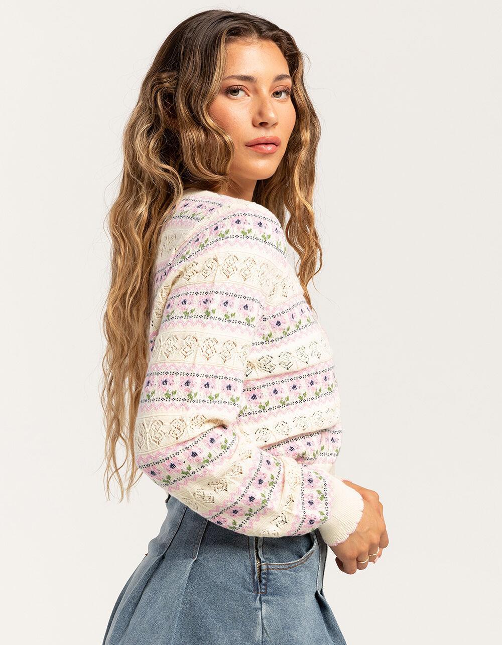 RSQ Womens Printed Floral Cardigan - MULTI Product Image