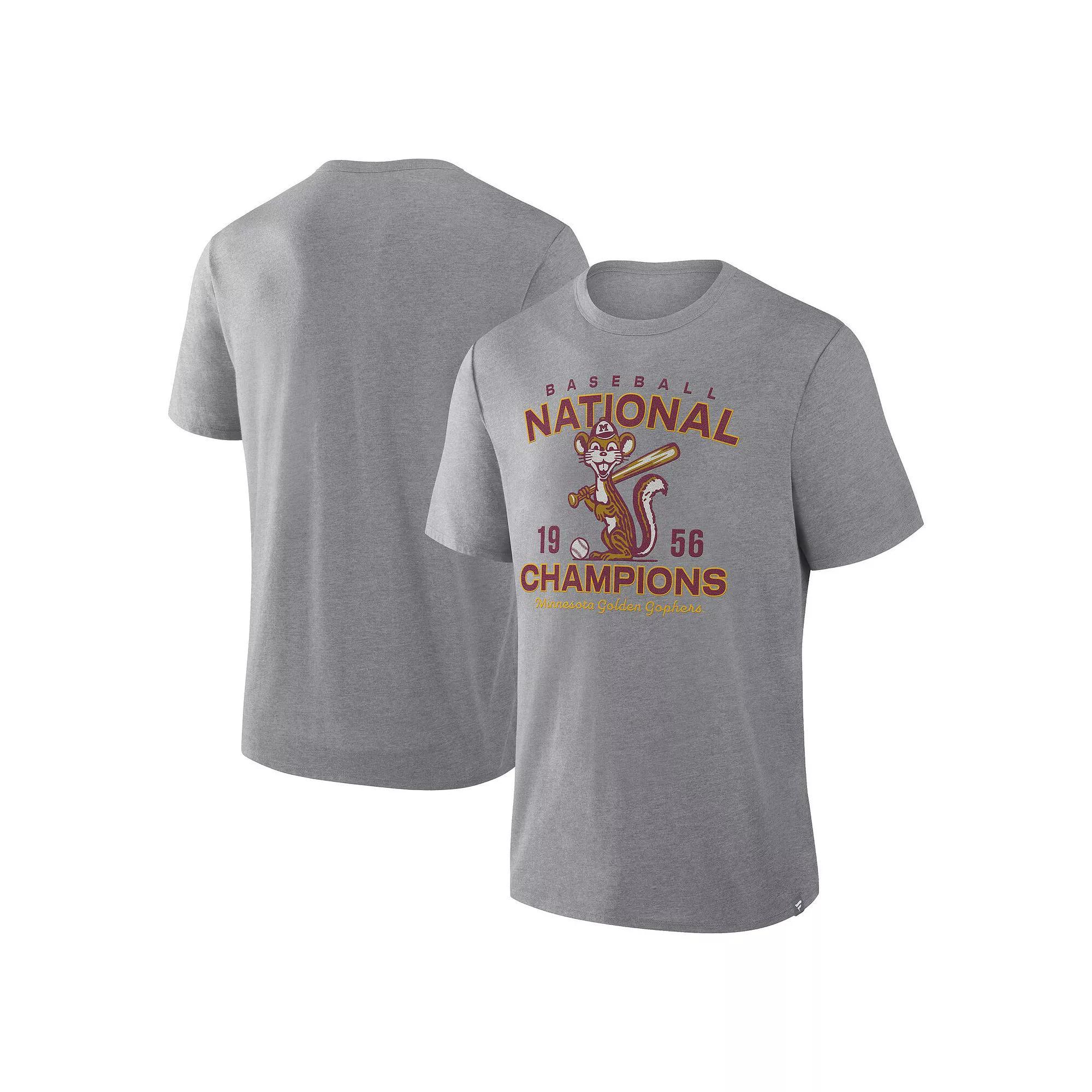 Men's Fanatics Gray Minnesota Golden Gophers Dynamic Showdown Tri-Blend T-Shirt,  Product Image