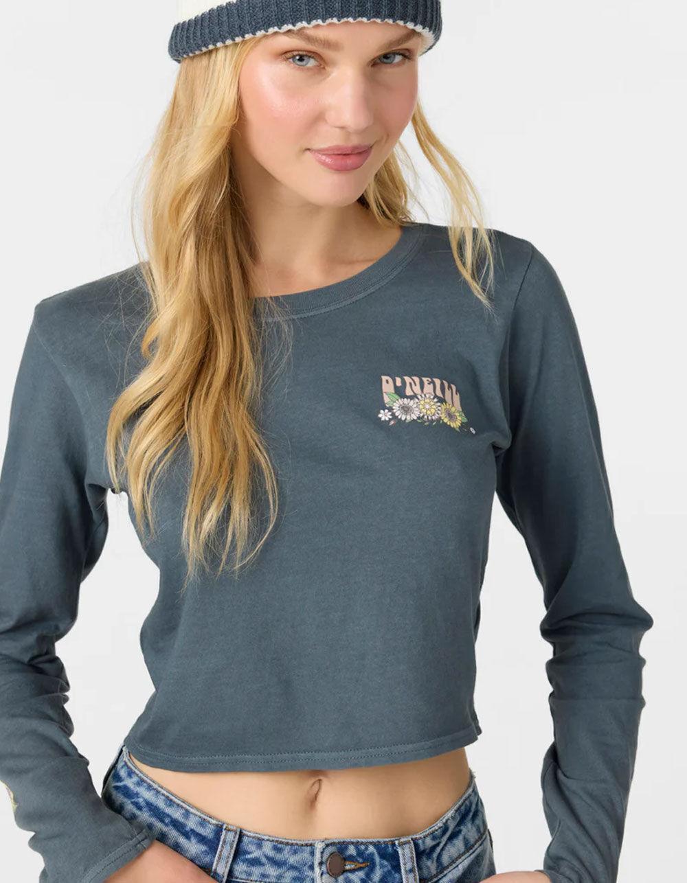 O'NEILL Daisy Daze Womens Long Sleeve Tee - SLATE BLUE Product Image