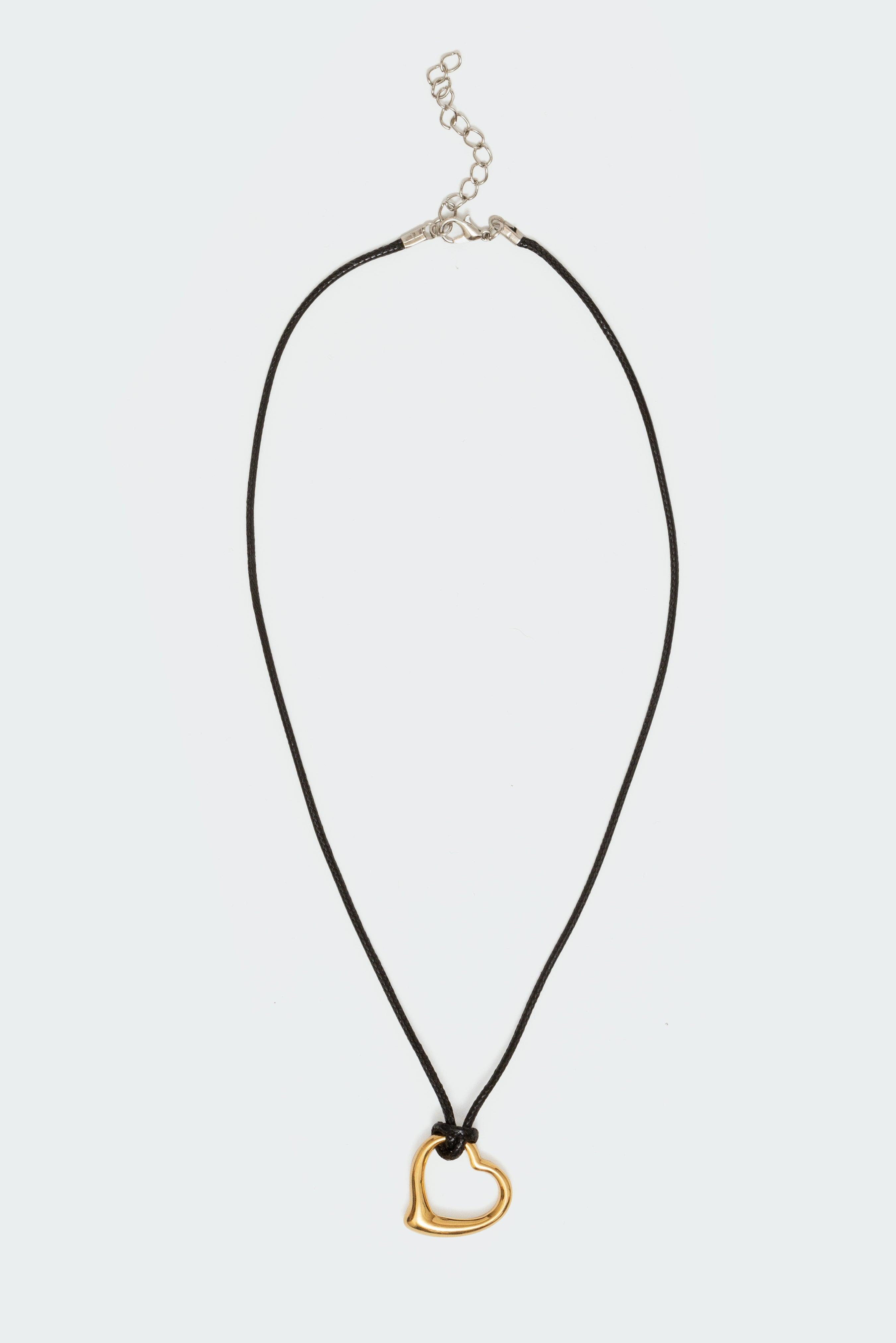 Heart Of Gold Cord Necklace Product Image