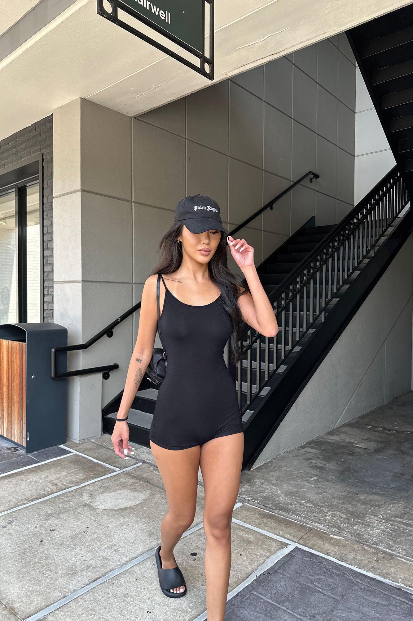 Nova Season Shortie Romper - Black Product Image