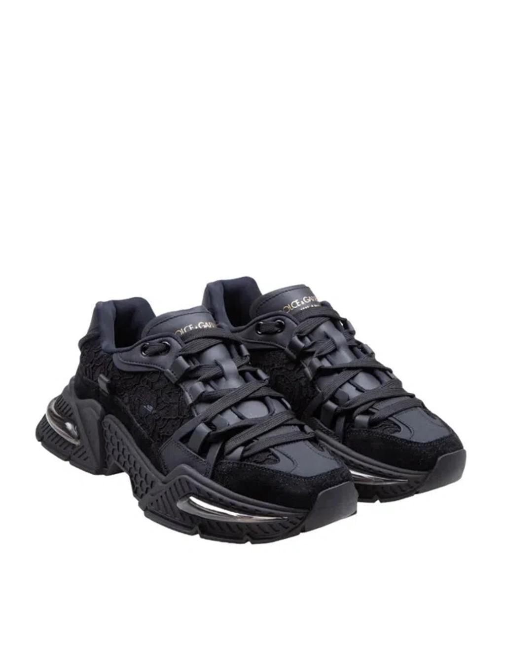 DOLCE & GABBANA Airmaster Low-top Sneakers In Black Product Image