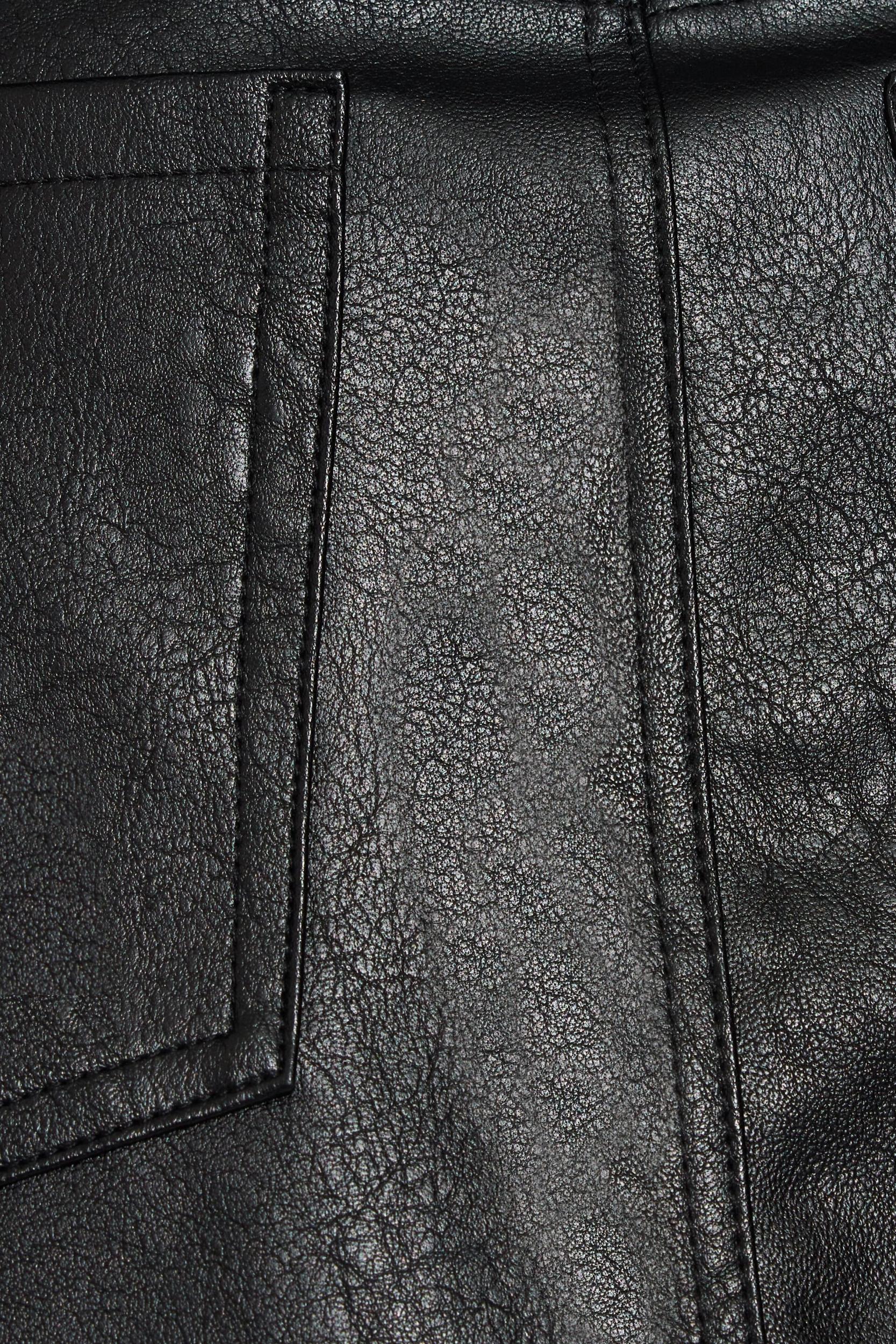 Faux Leather Micro Skort Product Image